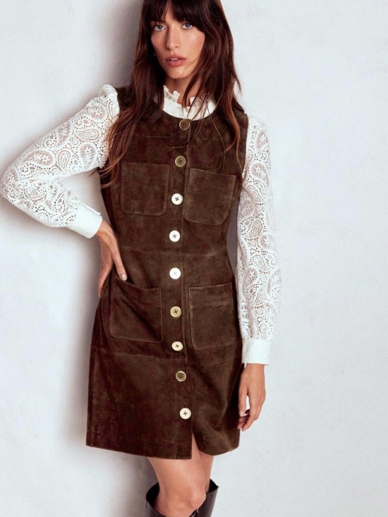 Boden Dresses & Skirts - Boden Evelyn Suede Shift Dress